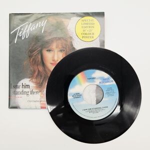 VINTAGE 45 7" VINYL RECORD | Tiffany "I Saw Him Standing There" & "Mr. Mambo"